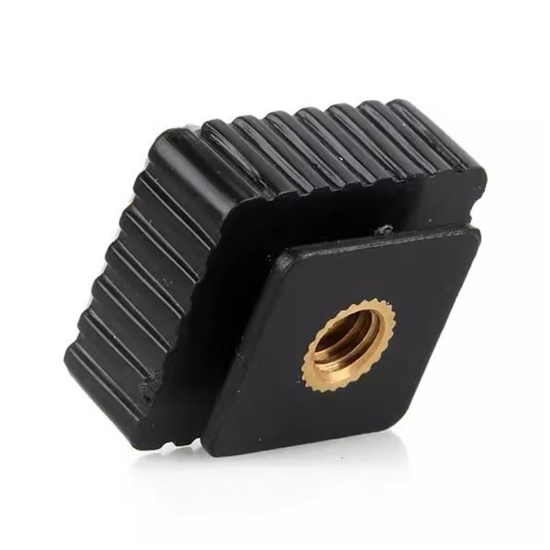 1/4inch Thread to Flash Hot Shoe Mount Adapter For Studio Light Stand Replace