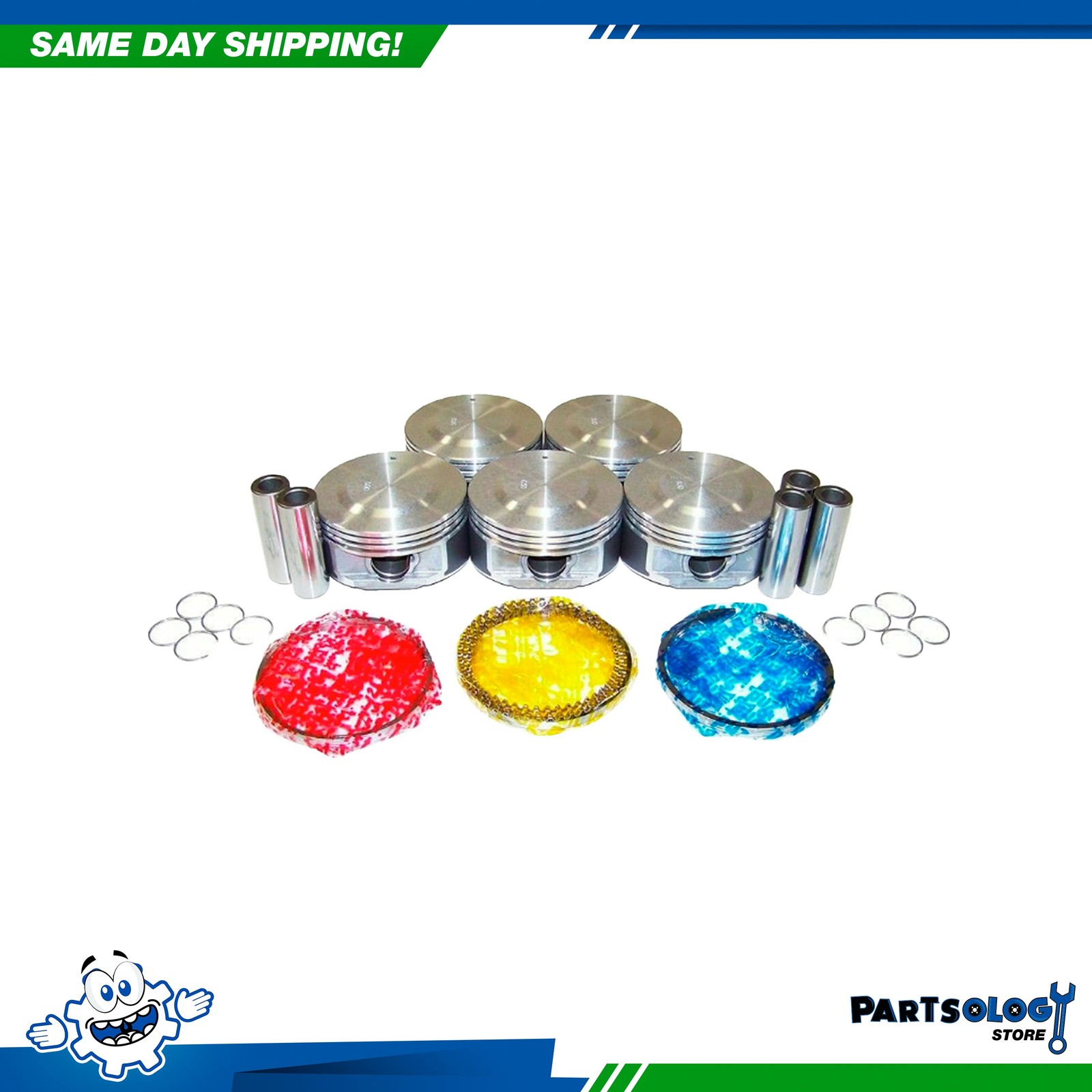 DNJ PRK3122 Piston and Ring Kit For 04-06 Chevrolet GMC 3.5L L5 DOHC 20V