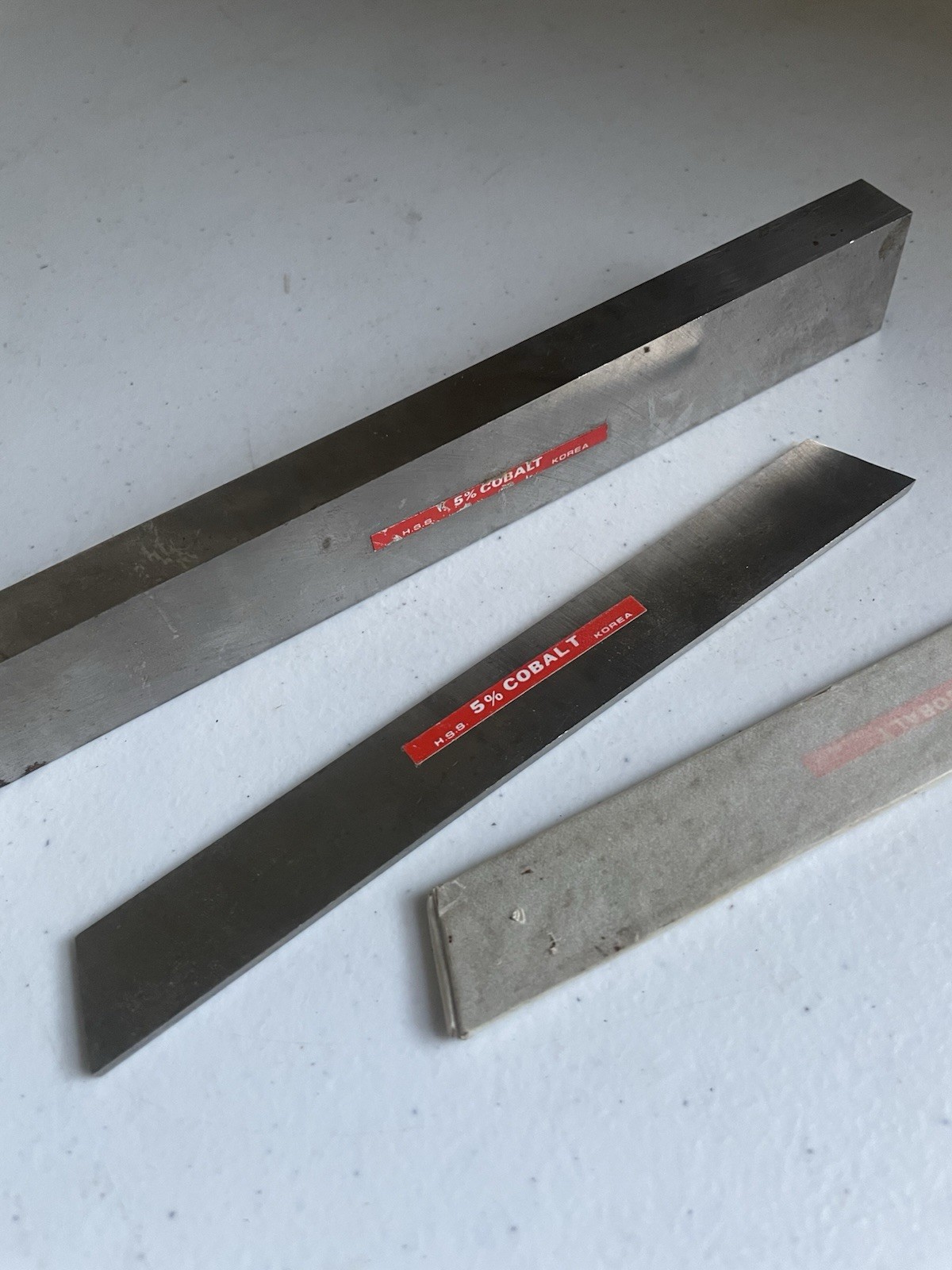 HSS 5% Cobalt Rectangular Lathe Tool Bit Blank Blanks Lot of 3 Metalworking