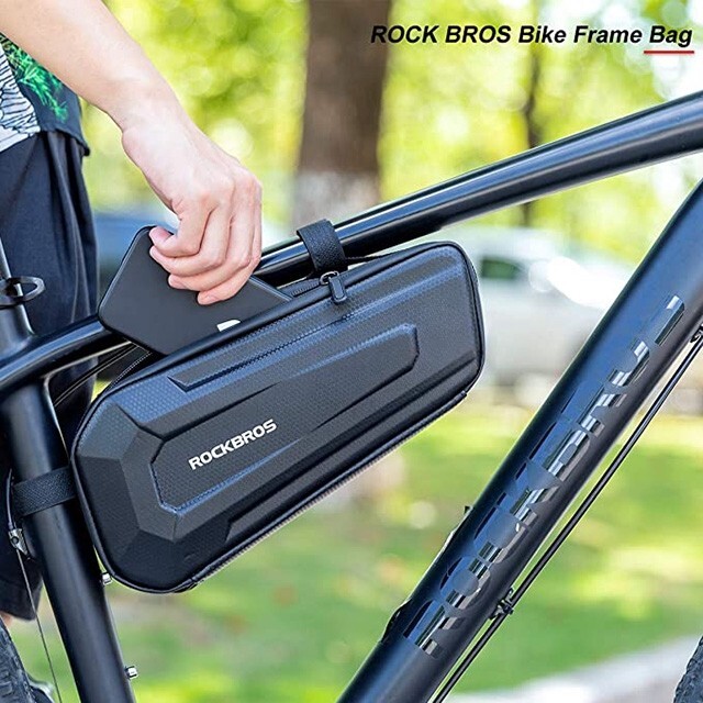 ROCKBROS Bicycle Triangle Bag Cycling Frame Bag Waterproof Bike Hard Shell Bag