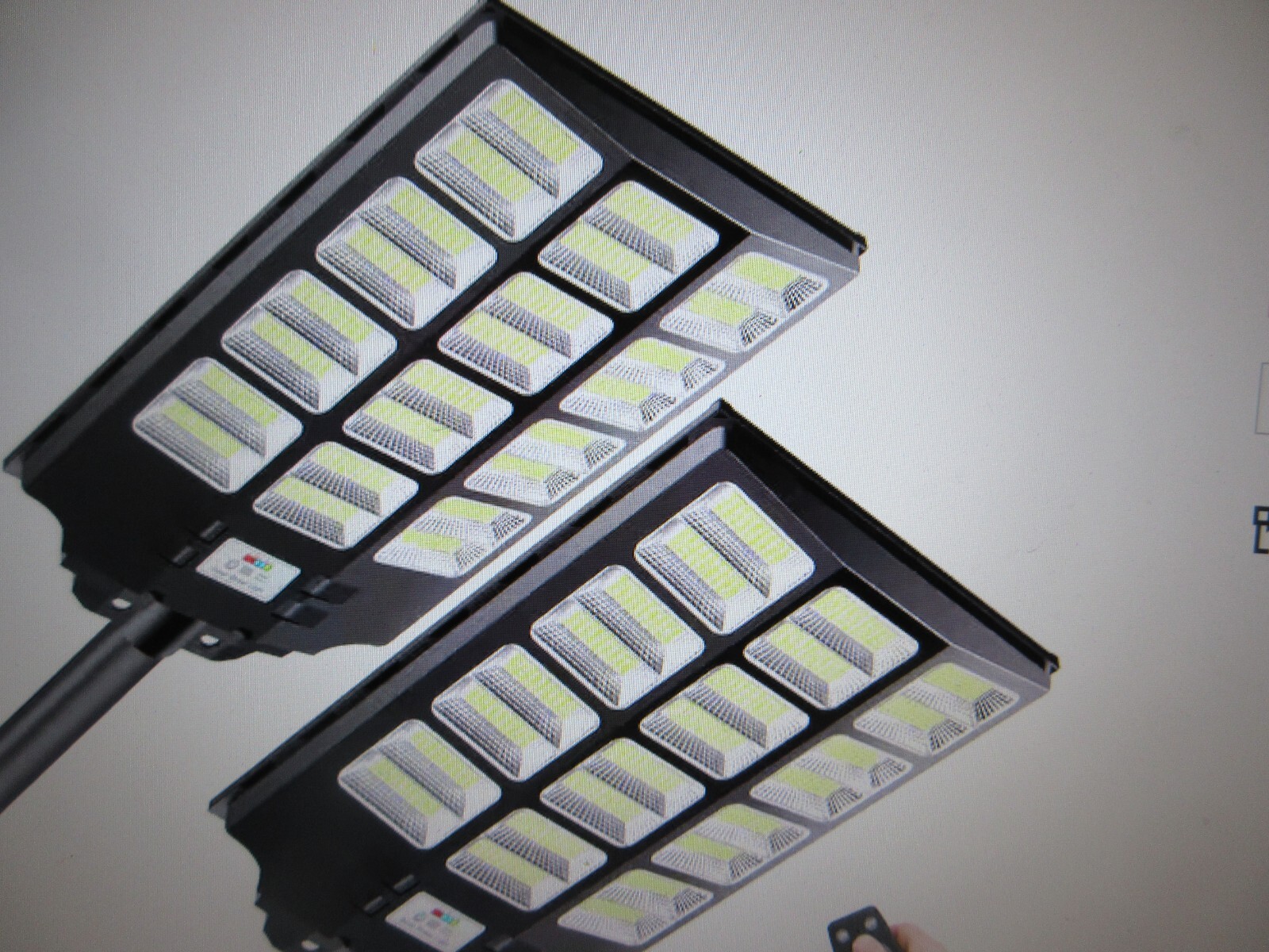 JAZAVA 300,000 Lumens 3600-Watt 240-Degree Black Motion Sensing Dusk to Dawn 2PK