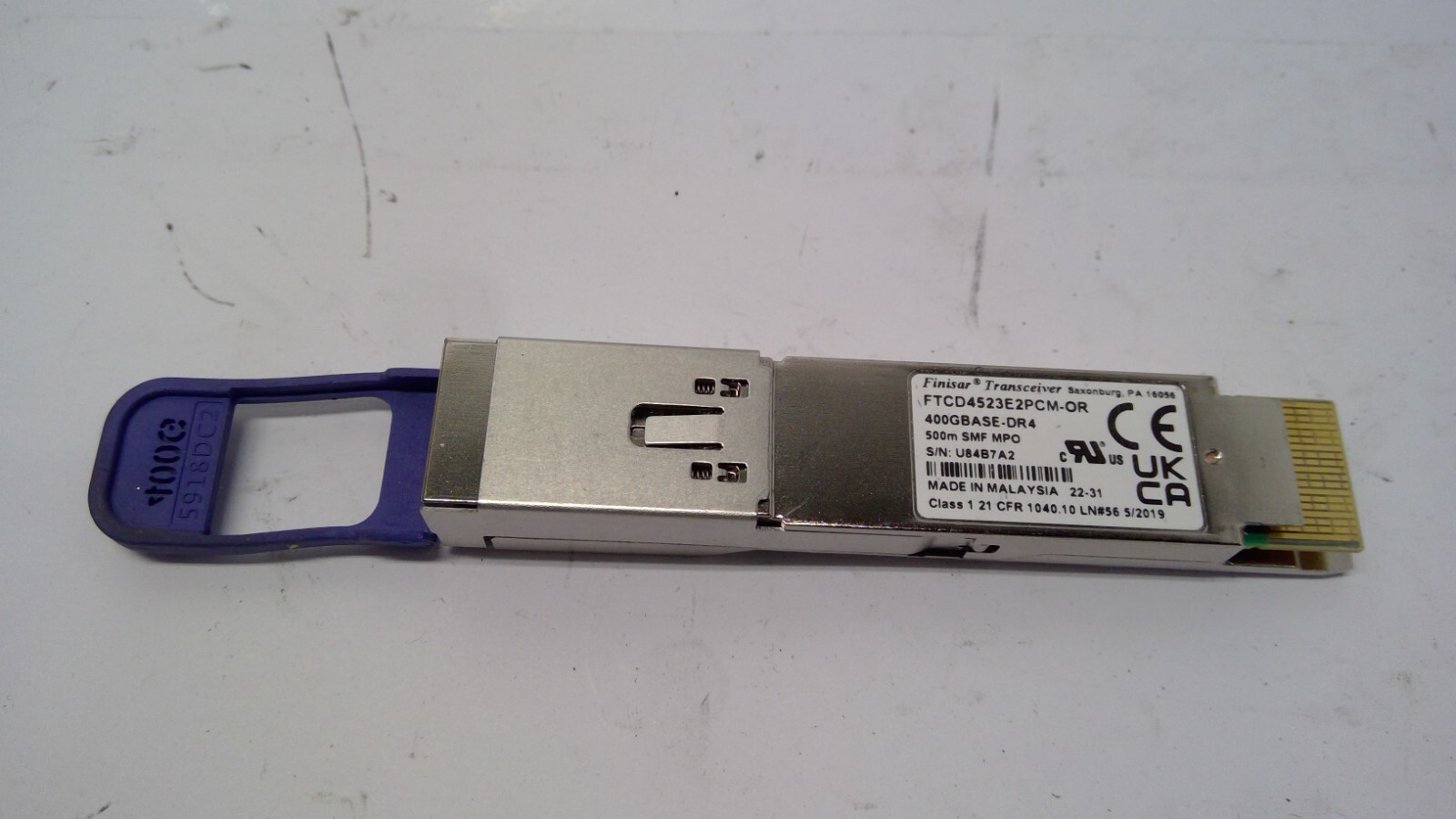 FINISAR FTCD4523E2PCM-OR 400GB-DR4 QSFP-DD 500M SMF MPO Transceiver