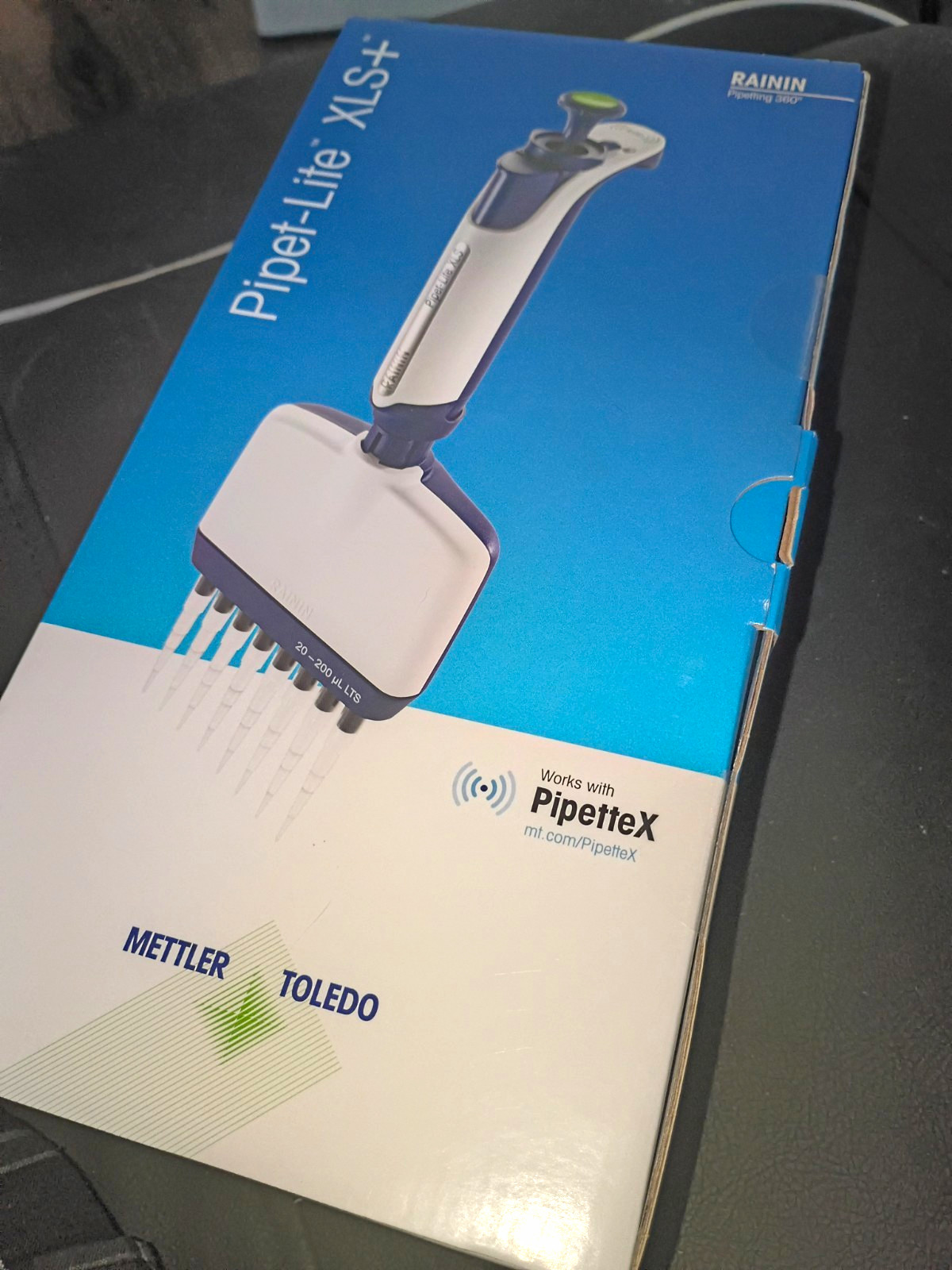 NEW Mettler Toledo Rainin Pipet-Lite XLS+ L12-200XLS+ 12-Channel 20-200µL