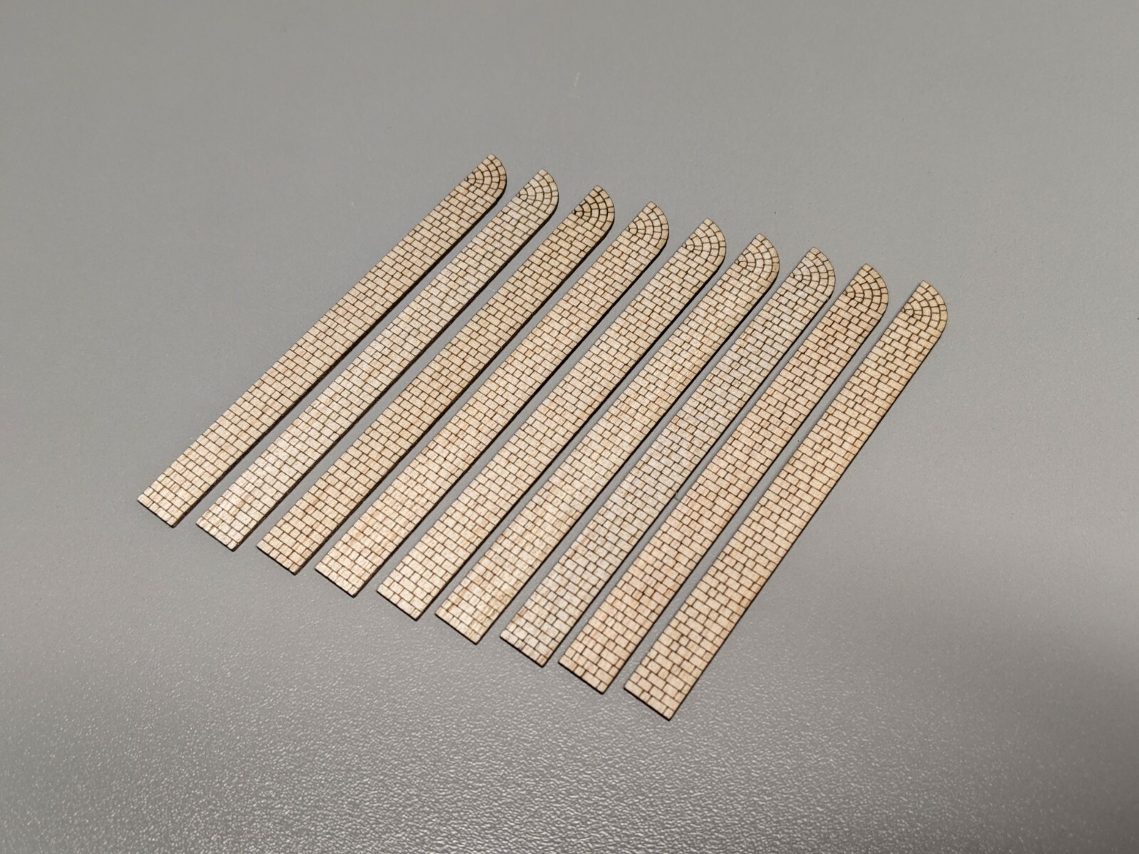 N Scale Laser Cut Sidewalk Cobblestone - 440 Scale Feet Layout Scenery