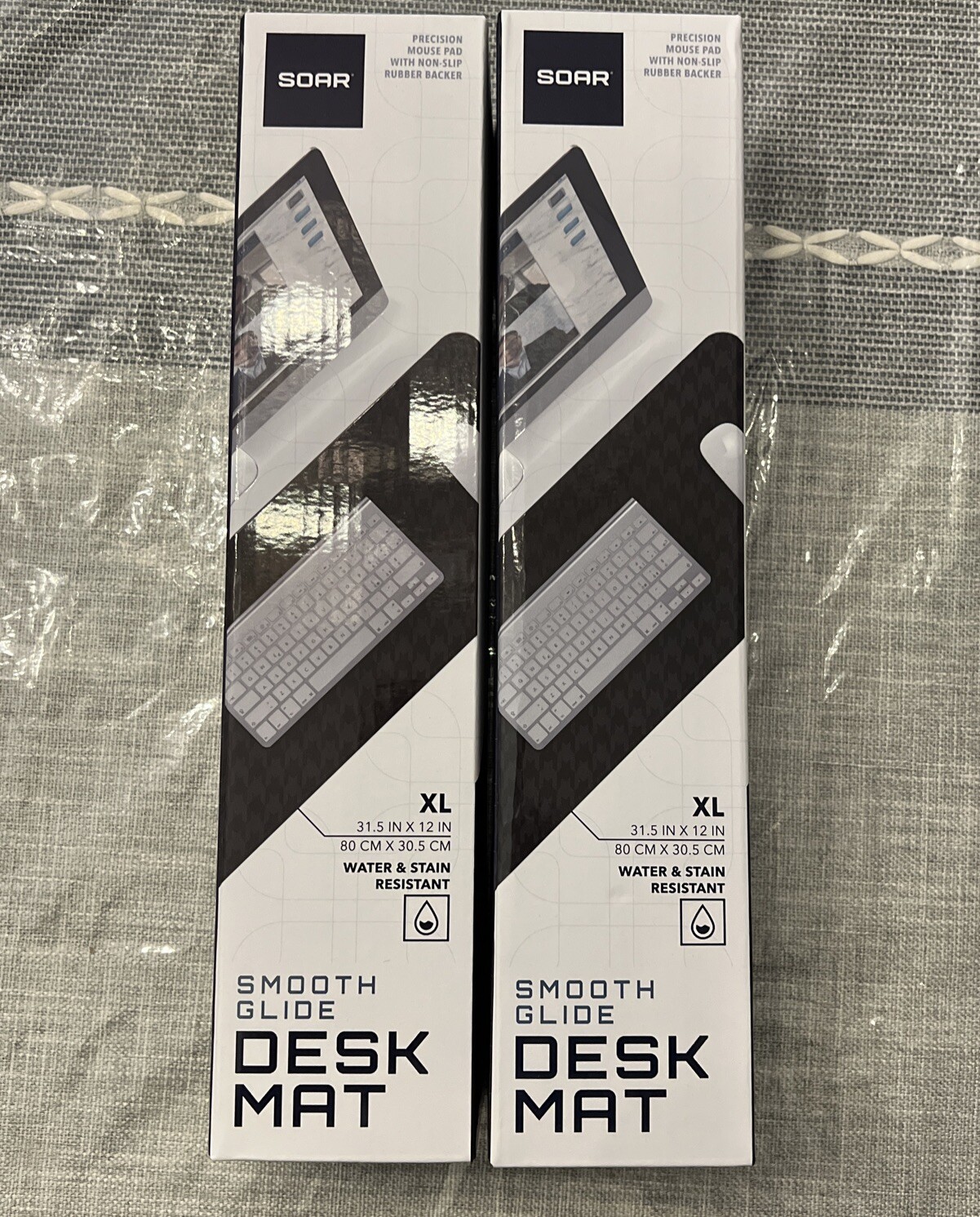 Soar Smooth Glide Desk Keyboard Pc  XL 2 New Soft Touch Mat Pad
