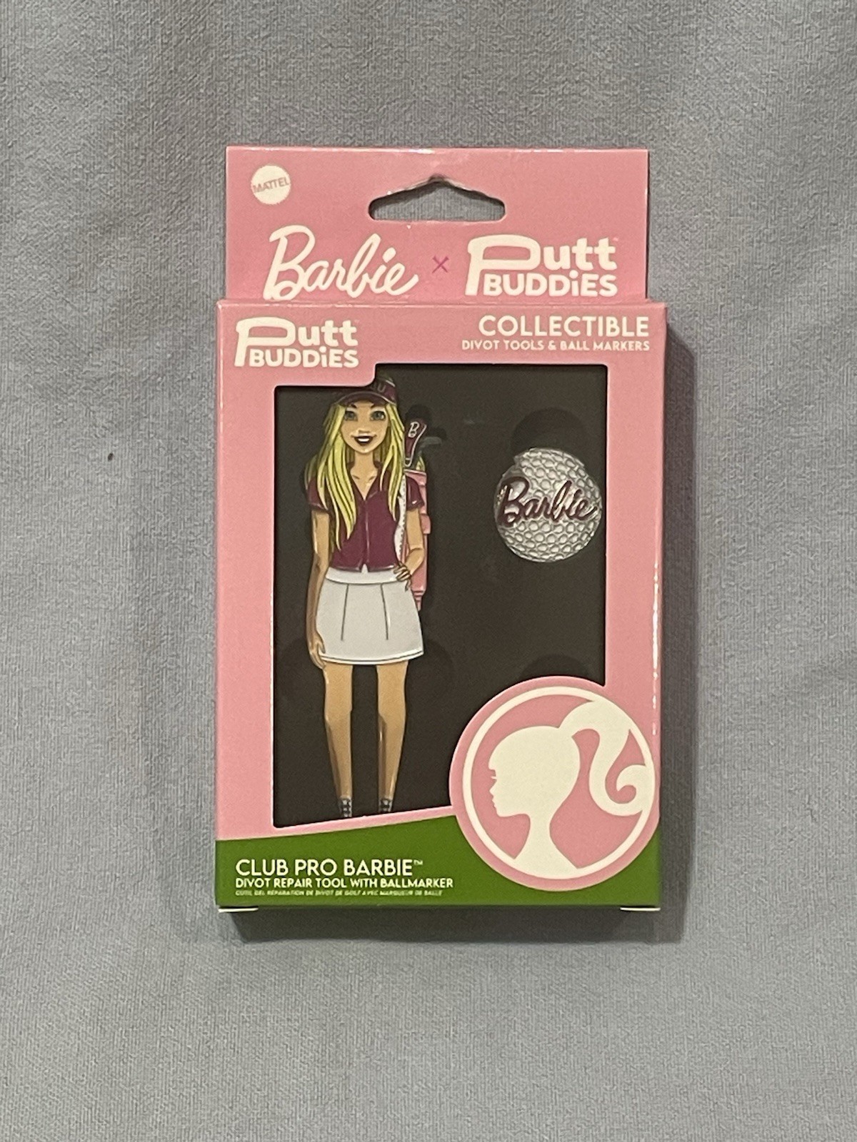 NEW Barbie x Putt Buddies - Collectible Divot Repair Tool Hat Clip & Ballmarker