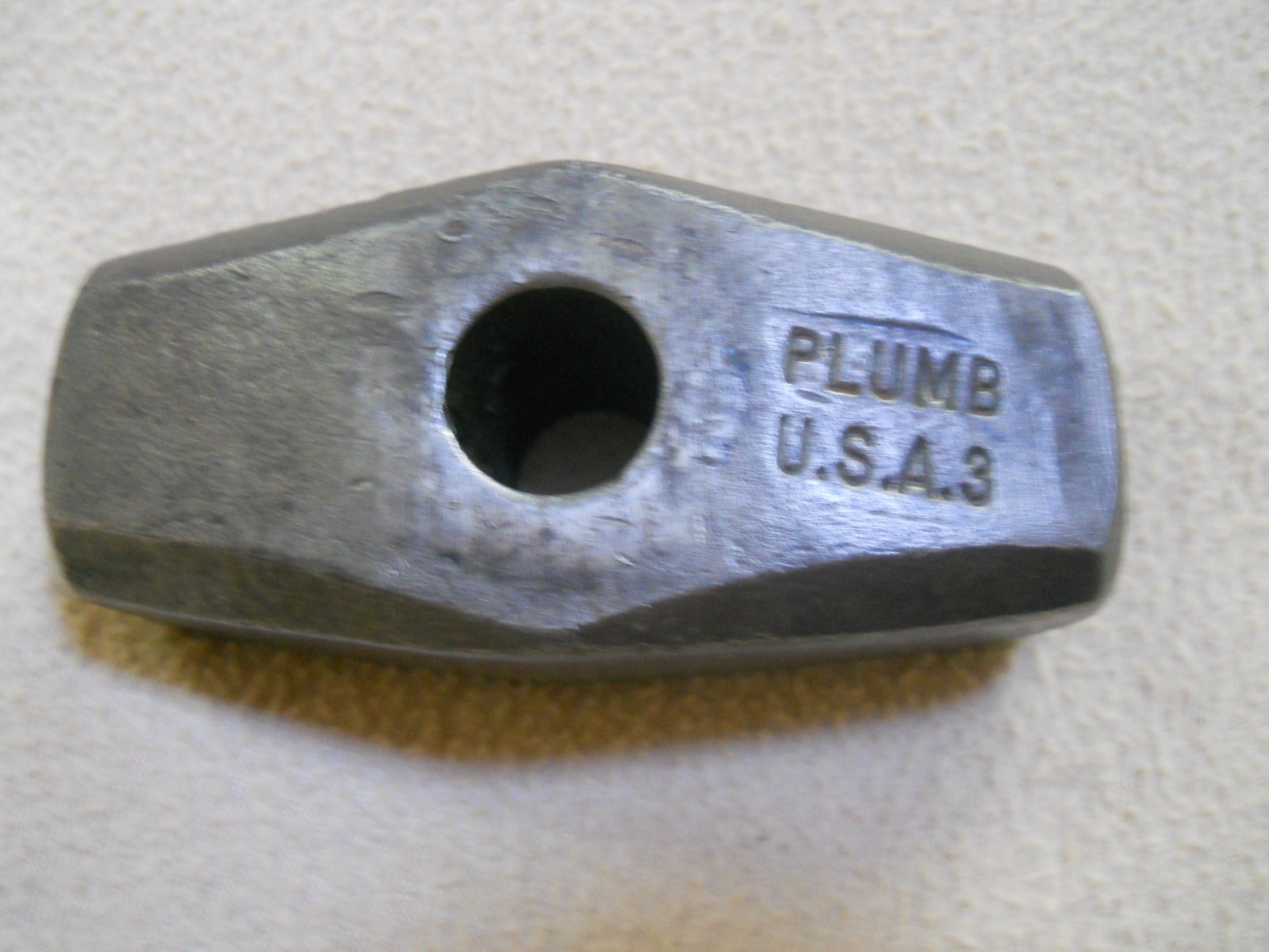 Vintage PLUMB 3 lb Drilling Hammer Head