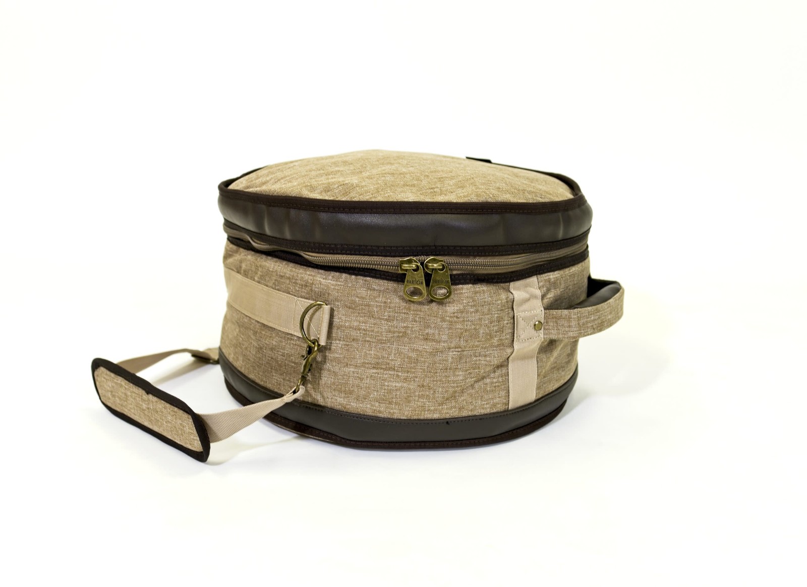 Barton GSP Premium Snare Drum Bag, 14" x 6.5", Tawny Brown Oxford