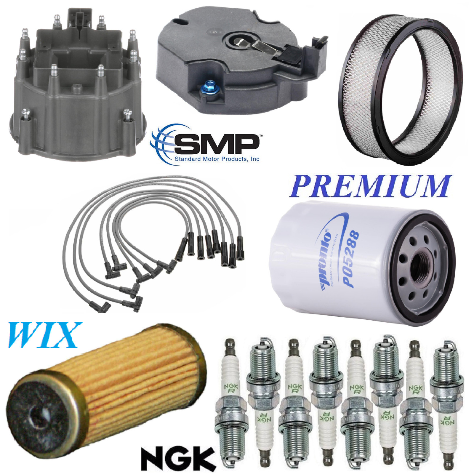 Tune Up Kit Filters Cap Rotor Wire Spark Plugs For BUICK LESABRE 5.0L 1981-1984
