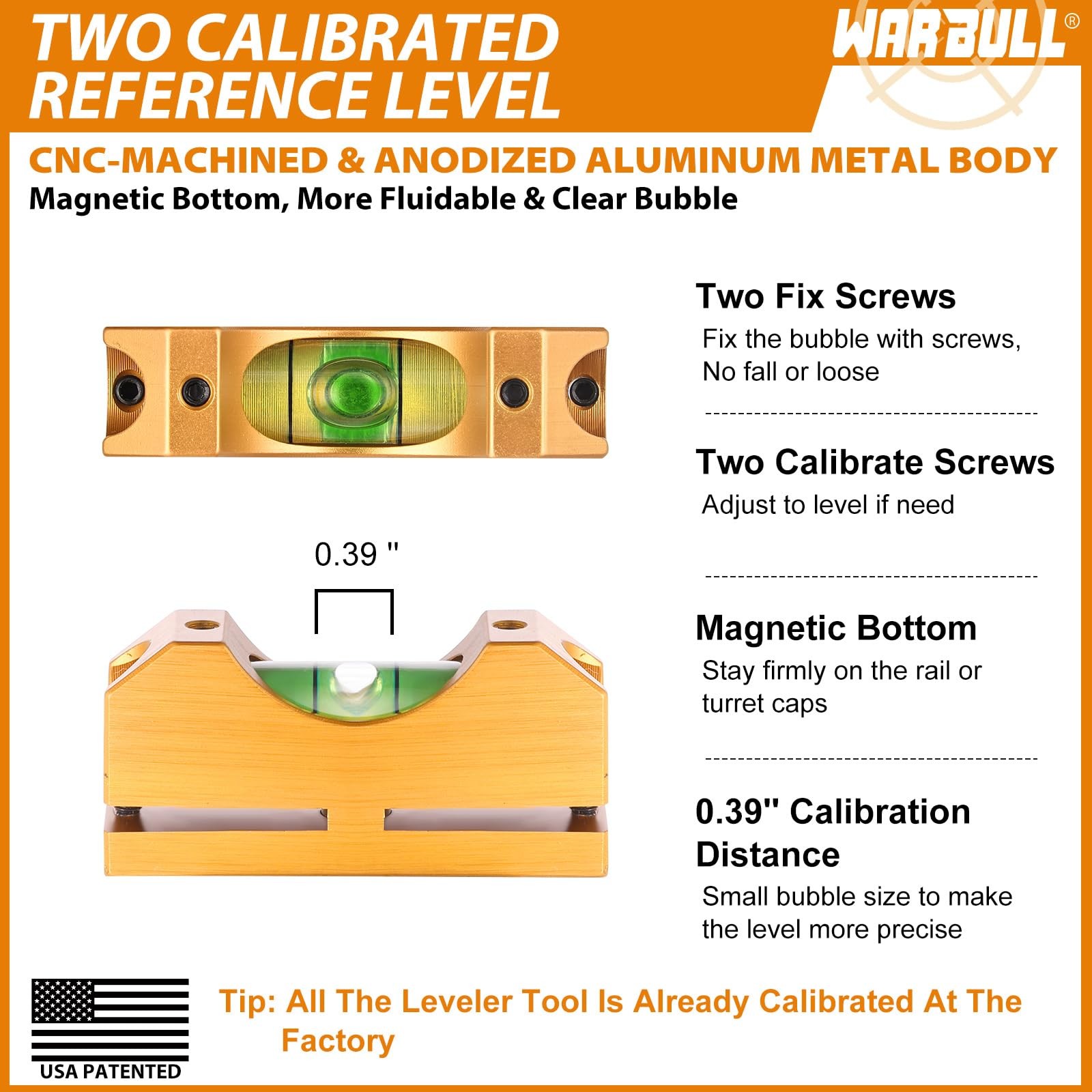 WarBull Scope Leveling Kit Universal, Magnetic Base High-Precision