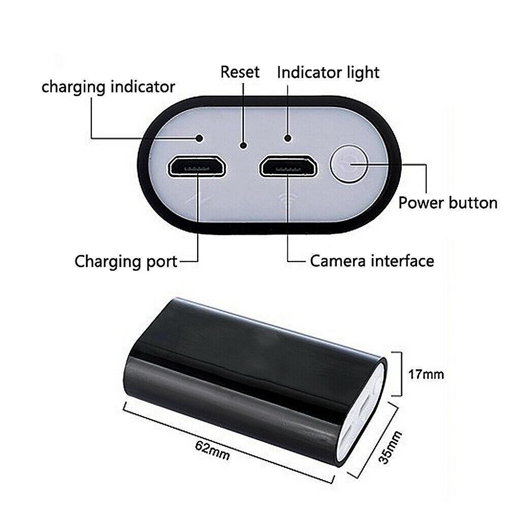 5M 8LED Endoscope WiFi Borescope Snake Inspection Camera for iPhone Android iOS