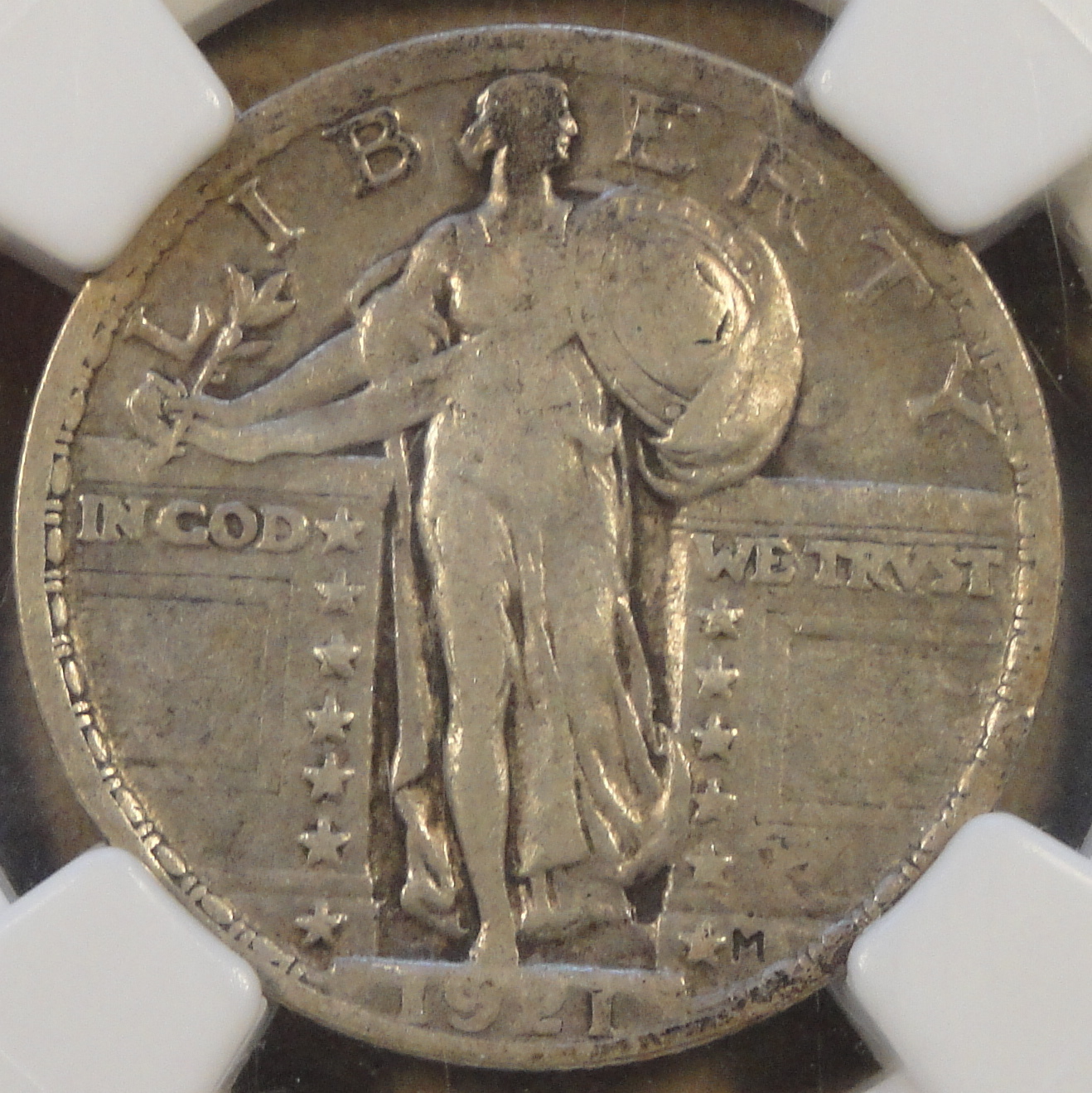 1921 Standing Liberty Quarter NGC VF20 Nice 4 digit Date
