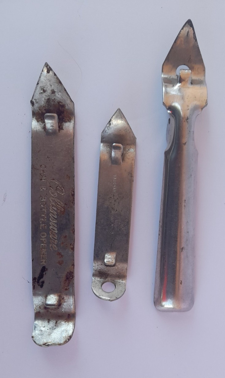 3 VINTAGE BOTTLE AND CAN OPENERS ALL DIFFERENT