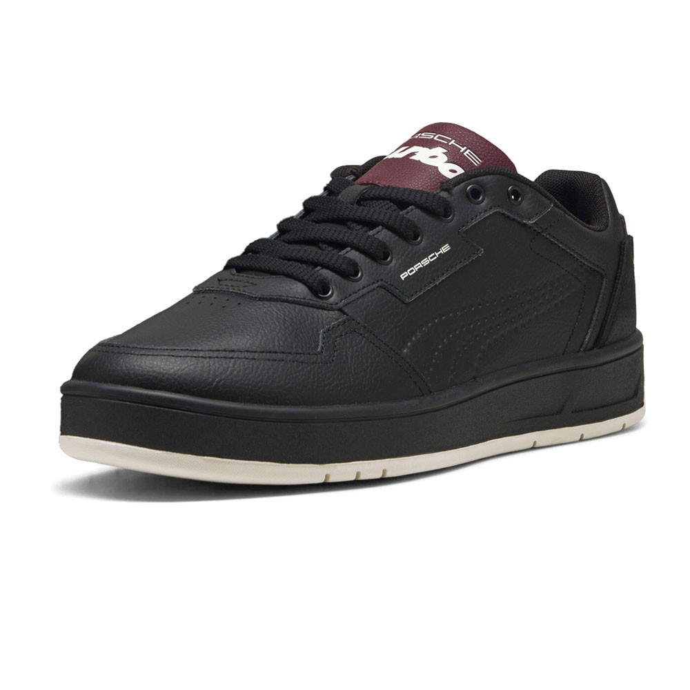 PUMA Porsche Legacy Court Classic Lux Mens Black Sneakers Casual Shoes 30887001