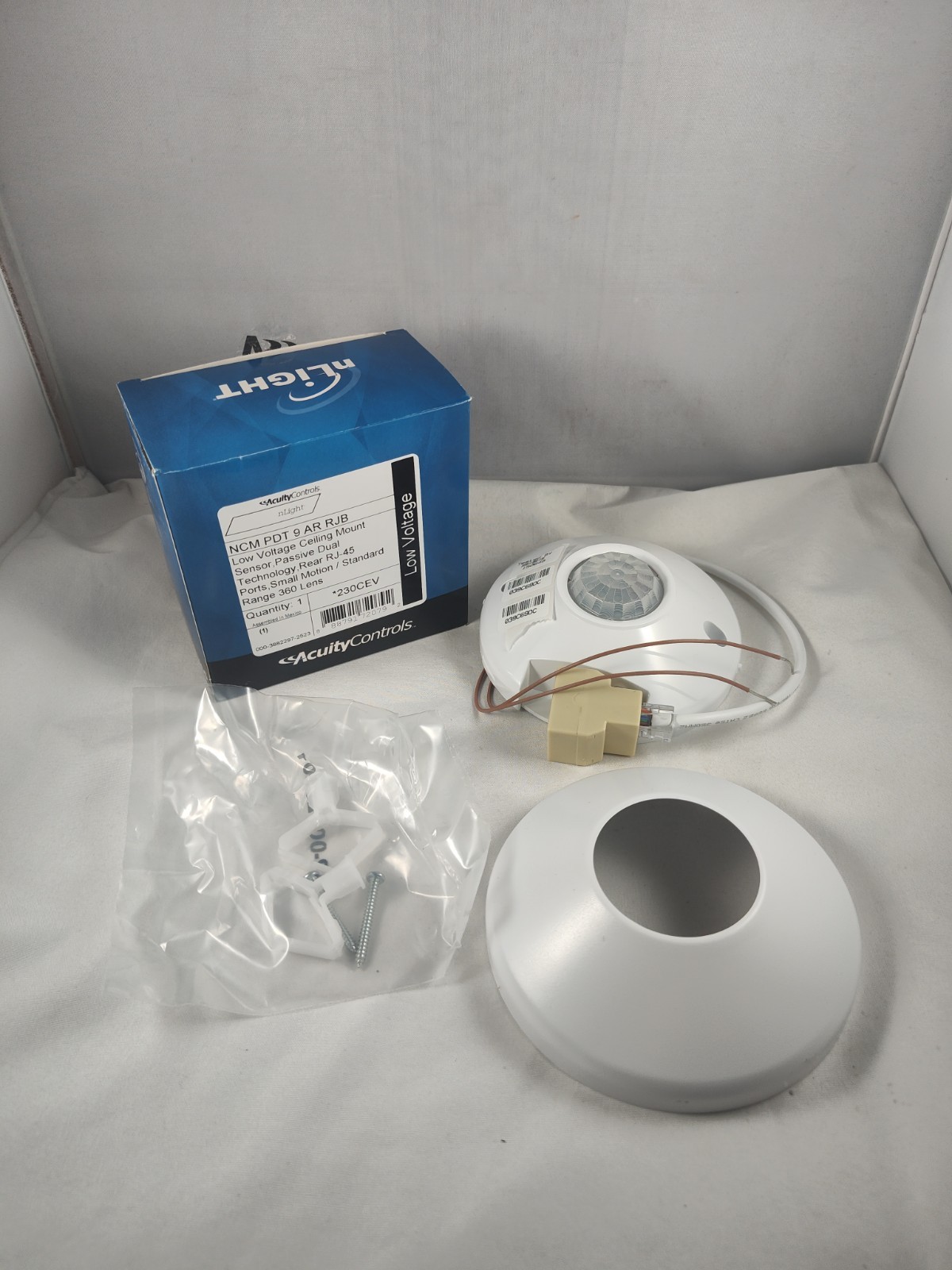 Acuity Controls nLight NCM PDT 9 AR RJB Ceiling Mount Occupancy Sensor  |  NEW