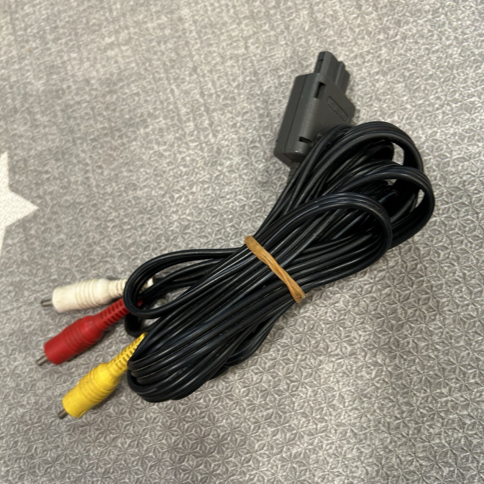Official Nintendo Composite RCA AV Cable SNES N64 GameCube TESTED WORKING