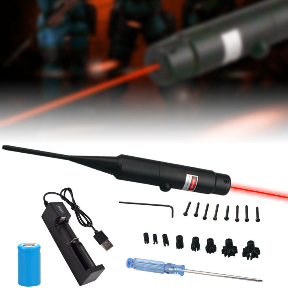 Laser Bore Sight Collimator For .177 to .50 Caliber Bore Sighter Rifles Handgun