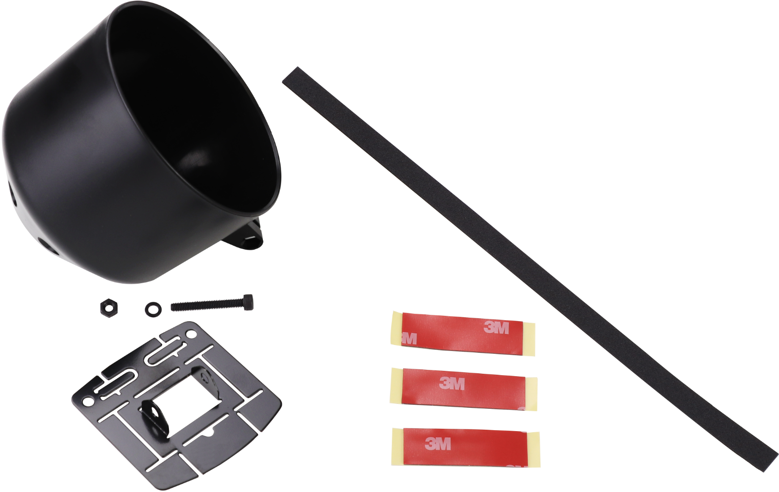 Universal 85mm 3-3/8" Black Single Gauge Dashboard Pod Mounting Cup & Stand for