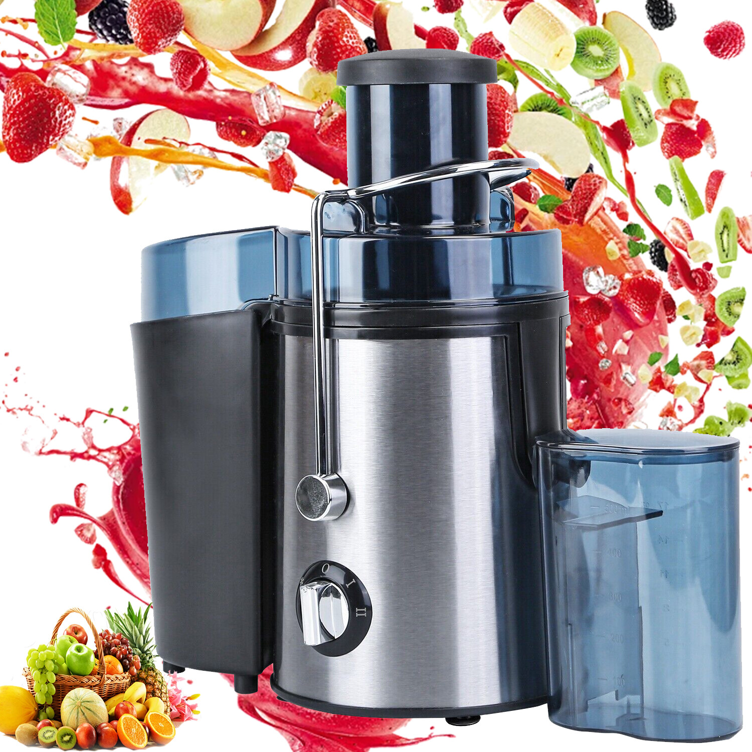 Juicer Machine, 1000W Juicer with 3.6" Wide Mouth for Whole Fruits and Veg