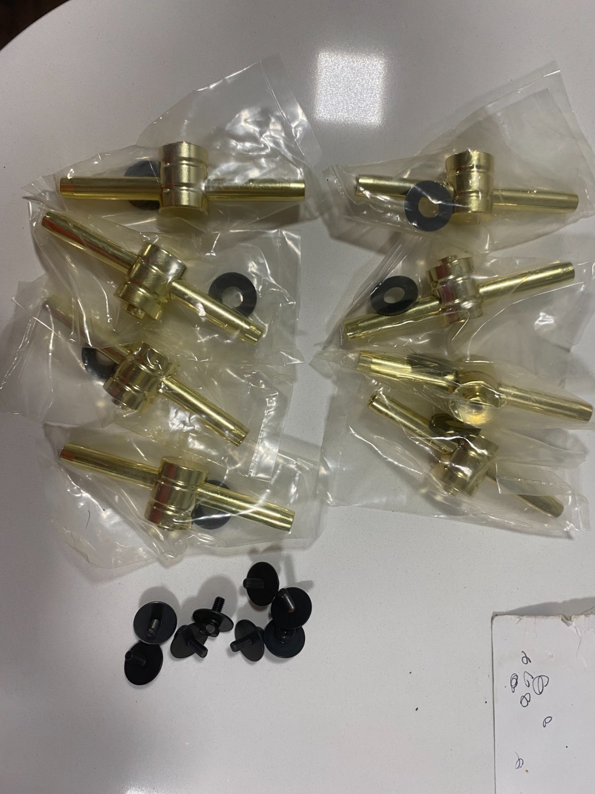 8 Round Agile Single Point Double Ended Lug, Brass