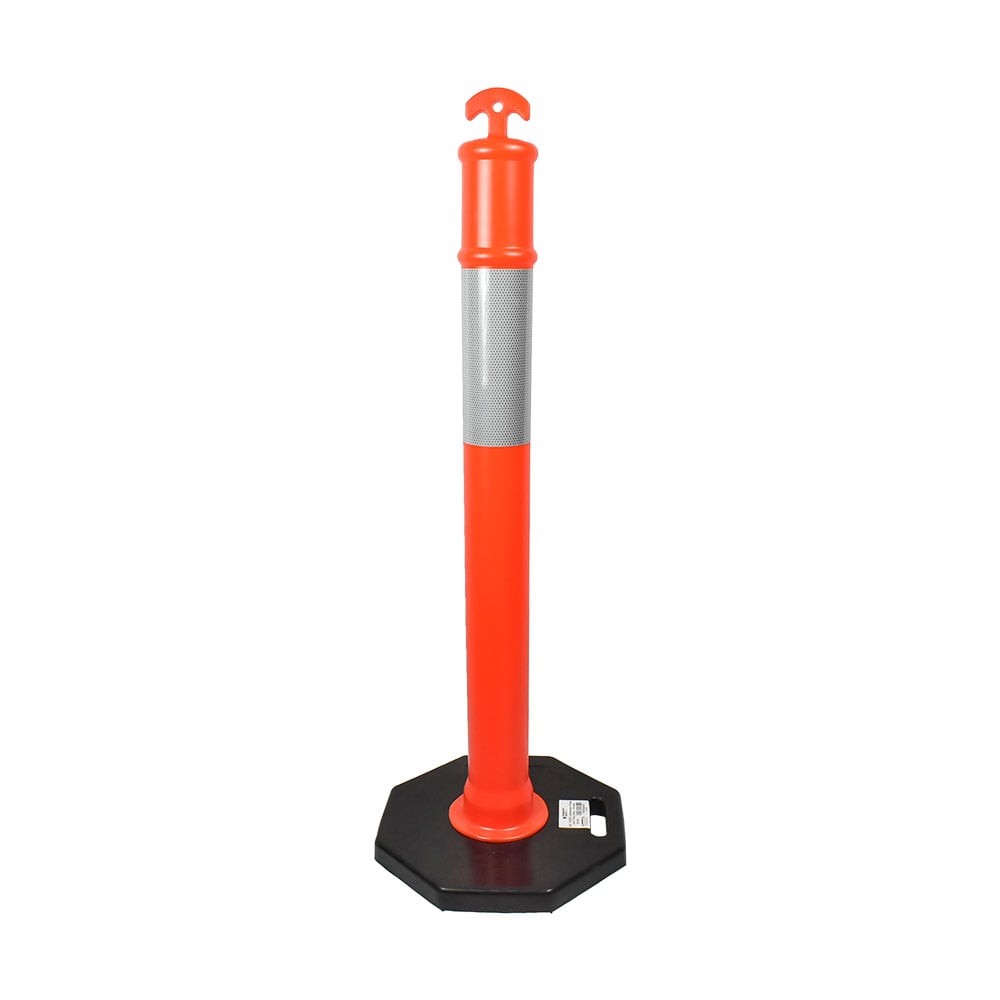 Interstate Safety 50145 45 Inch HDPE Delineator Post with 13lbs Base – Orange