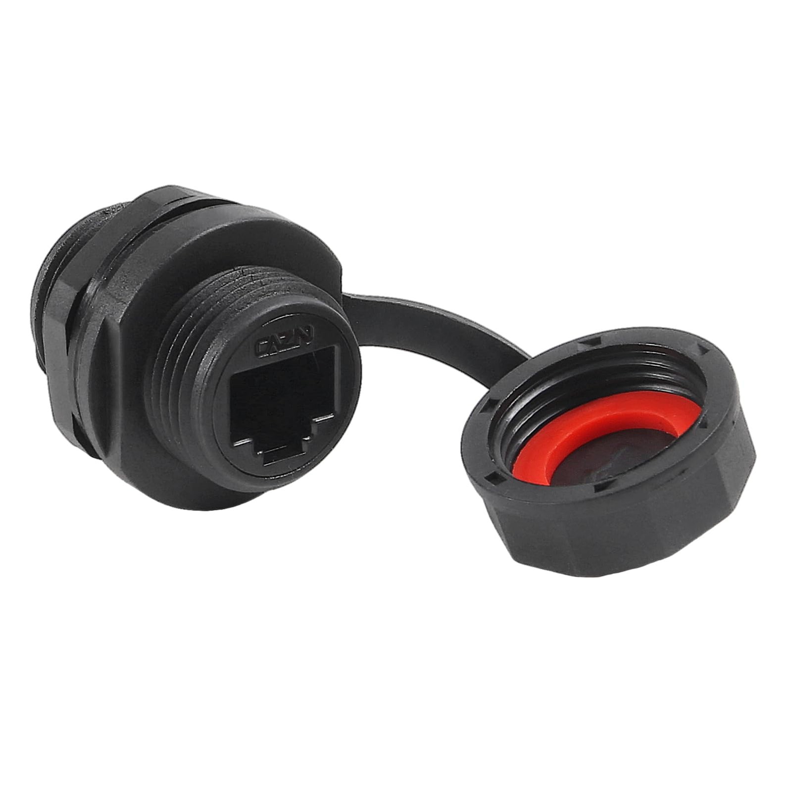 2Pcs RJ45 Shielded Panel Mount Connector CAT6A RJ45 Socket Cat5/5e/6/6E 8P8C
