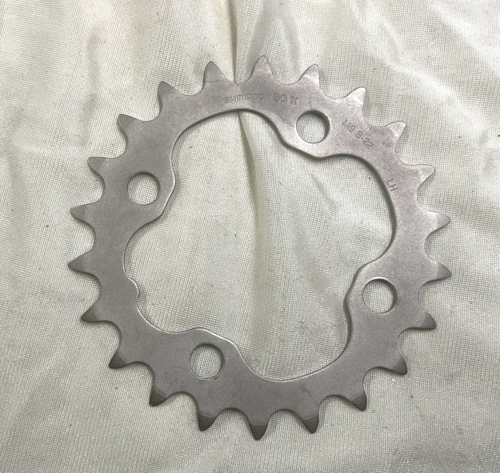 Shimano SG-X M9 S-22 Chainring 64 Bcd 22T 22 Tooth Four Bolt Pattern Silver
