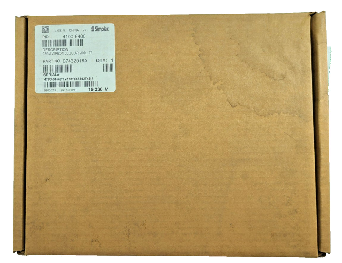 Simplex CGSM Verizon Cellular Module 4100-6400 LTE 07432018A