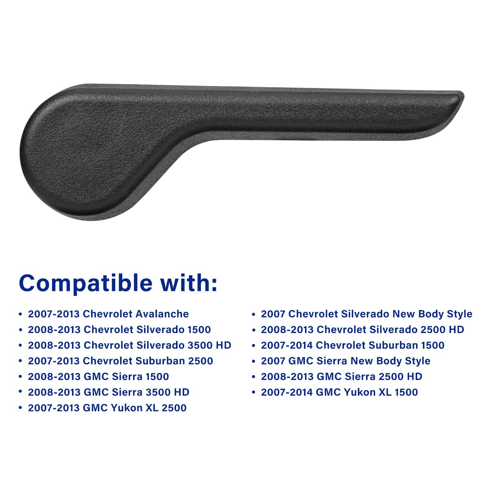 Lcyolada Seat Recliner Handle Lever Front Left+Right Side for 2007-2013 Black