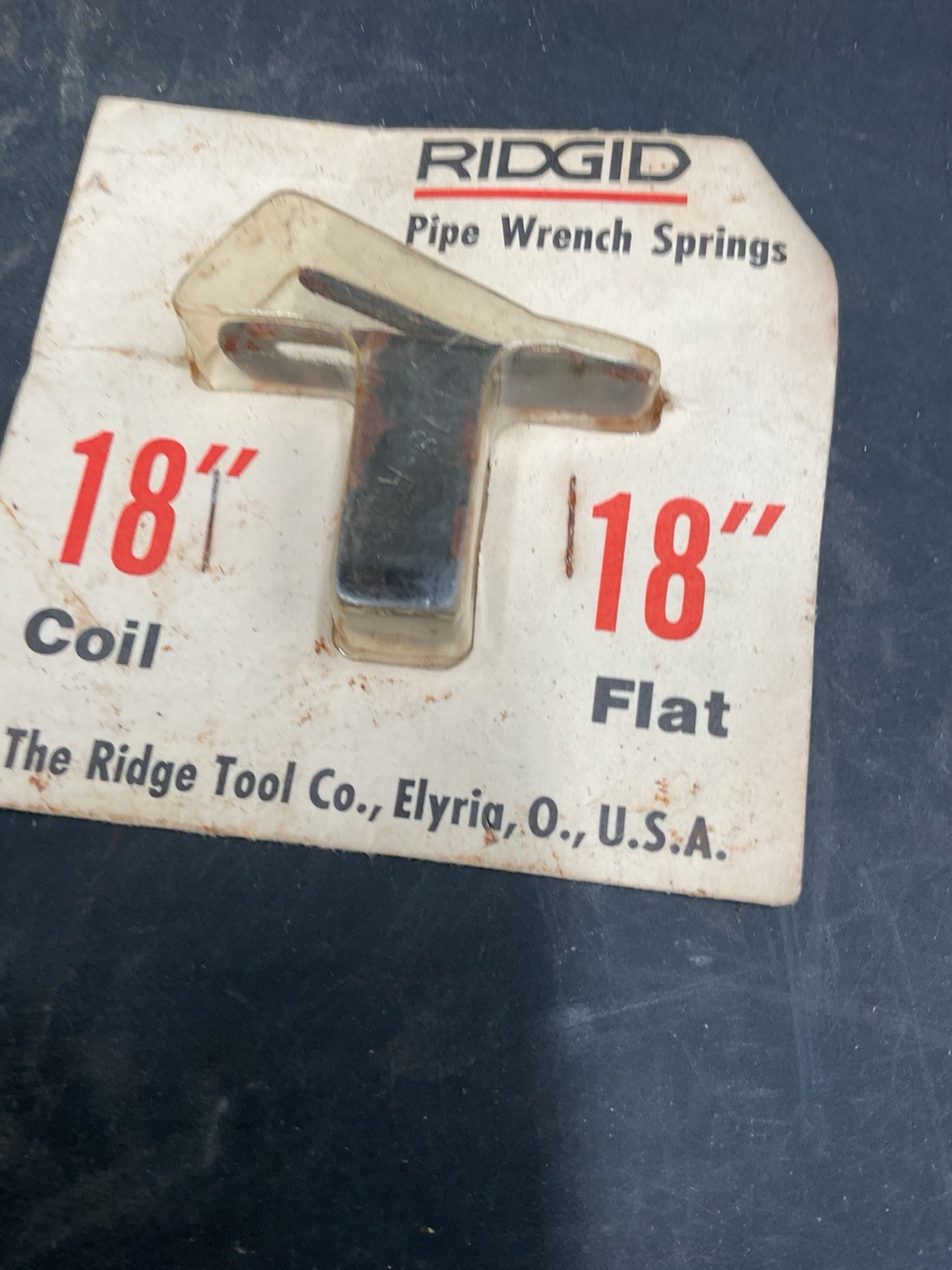 RIDGID 31680 18” COIL & FLAT SPRING ASSEMBLY