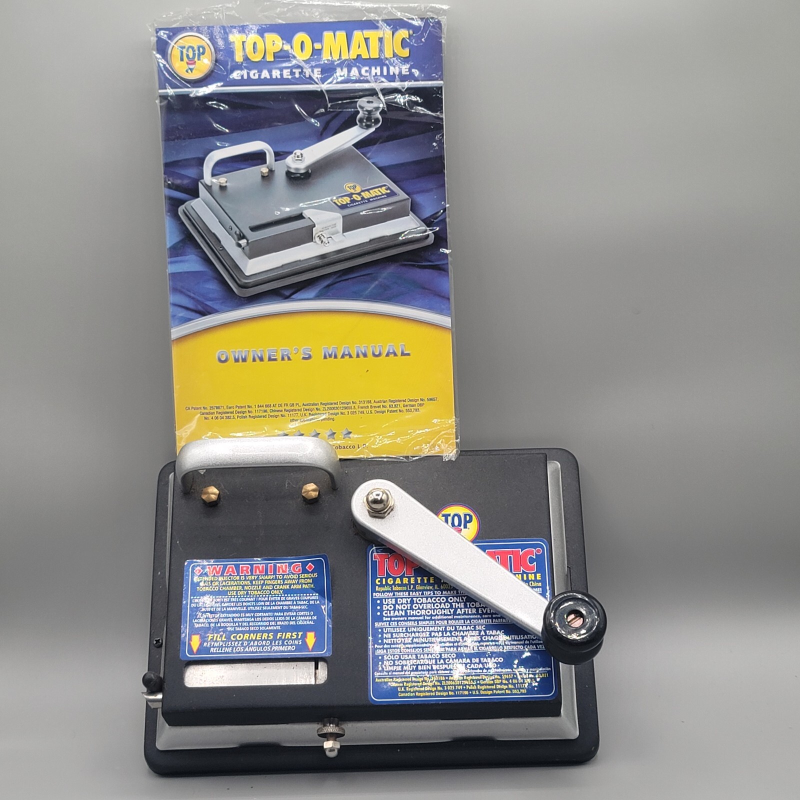 TOP-O-Matic Cigarette Rolling Machine Makes King Size or 100mm In Box