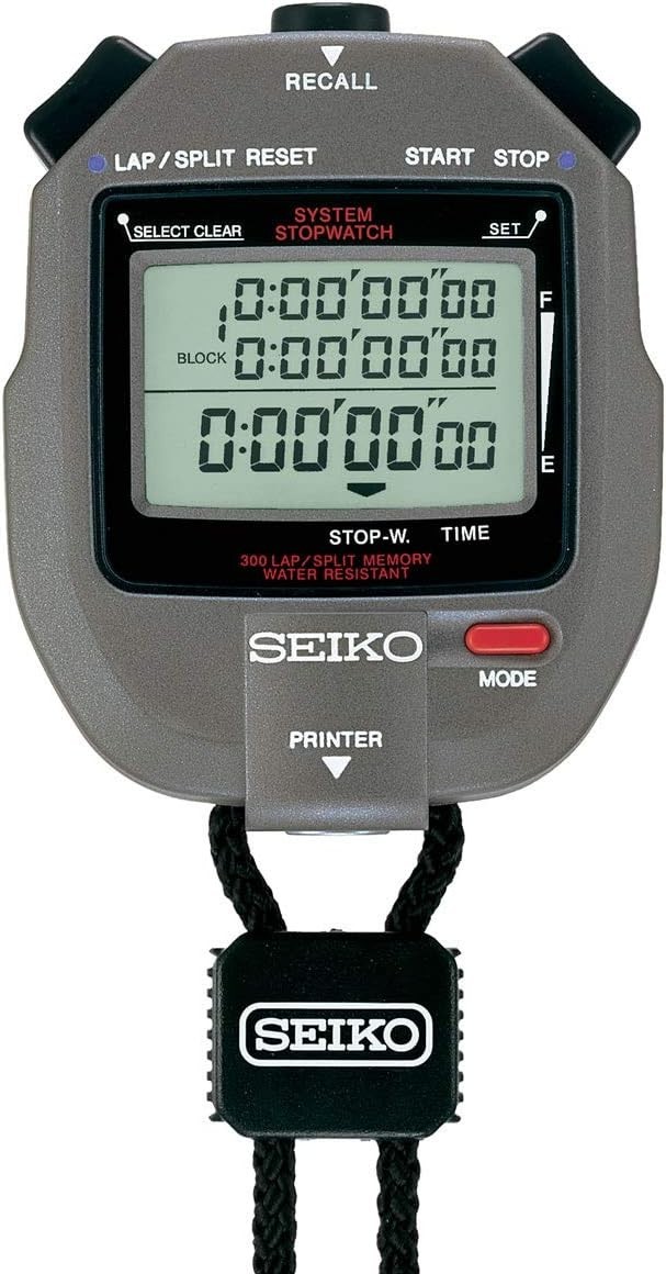 SEIKO Official STOPWATCH SYSTEM SVAS011 Track and Field Digital Gray Quartz New