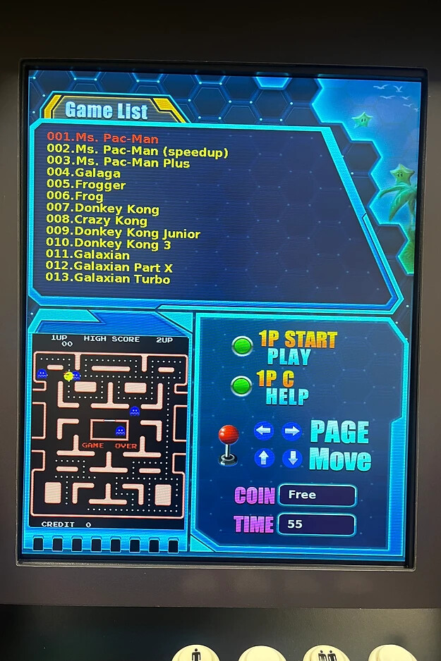 Deluxe Table Top Retro Vertical Arcade
