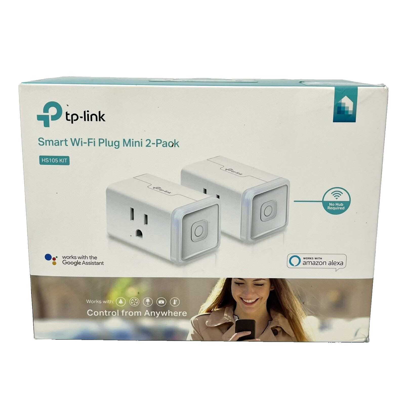 TP-Link Smart Wi-Fi Plug Mini 2-Pack HS105 NEW