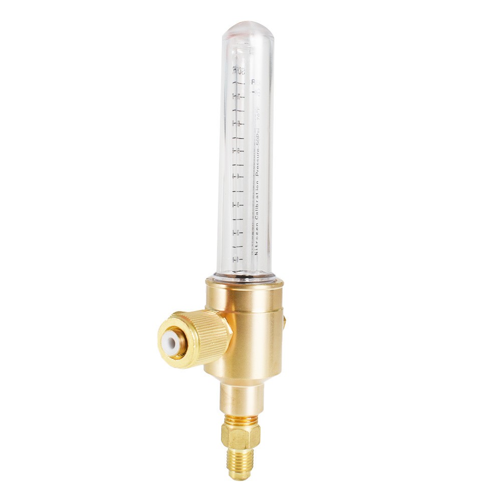 Max inlet Pressure 50 PSIG Precision Brass Body Construction Nitrogen Flow Meter