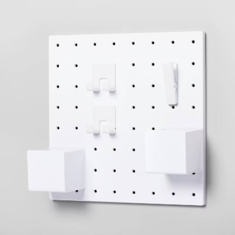 13"x13" Pegboard Set White