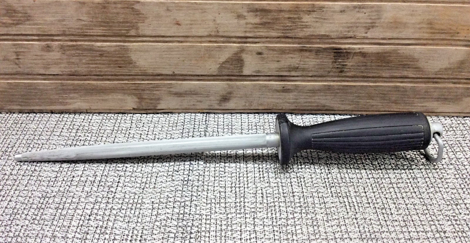 Kershaw 9100 Honing Steel 9" Grooved Sharpening Rod Hanging Ring Japan