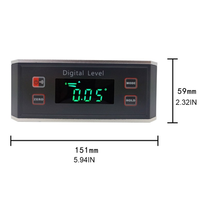 Electronic Digital Protractor Inclinometer Goniometer Level Box Measuring Tool
