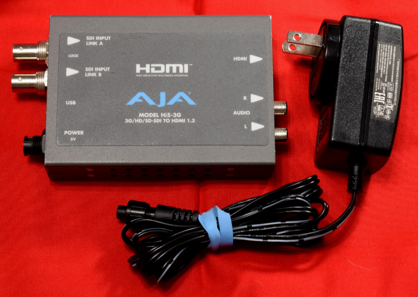 AJA Hi5-3G 3G/HD/SD-SDI to HDMI 1.3 Converters x4 W/new Pelican cases!!