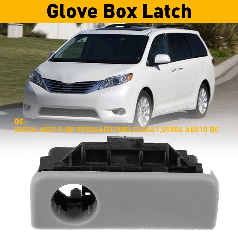 For Toyota Glove 2004-2010 Sienna Box Lock Handle Compartment Gray Replacement A