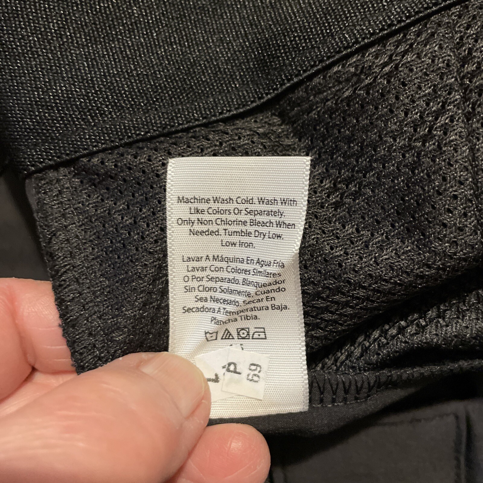 NWT Mens George Solid Black Flat Front Stretch Utility Shorts Size 42