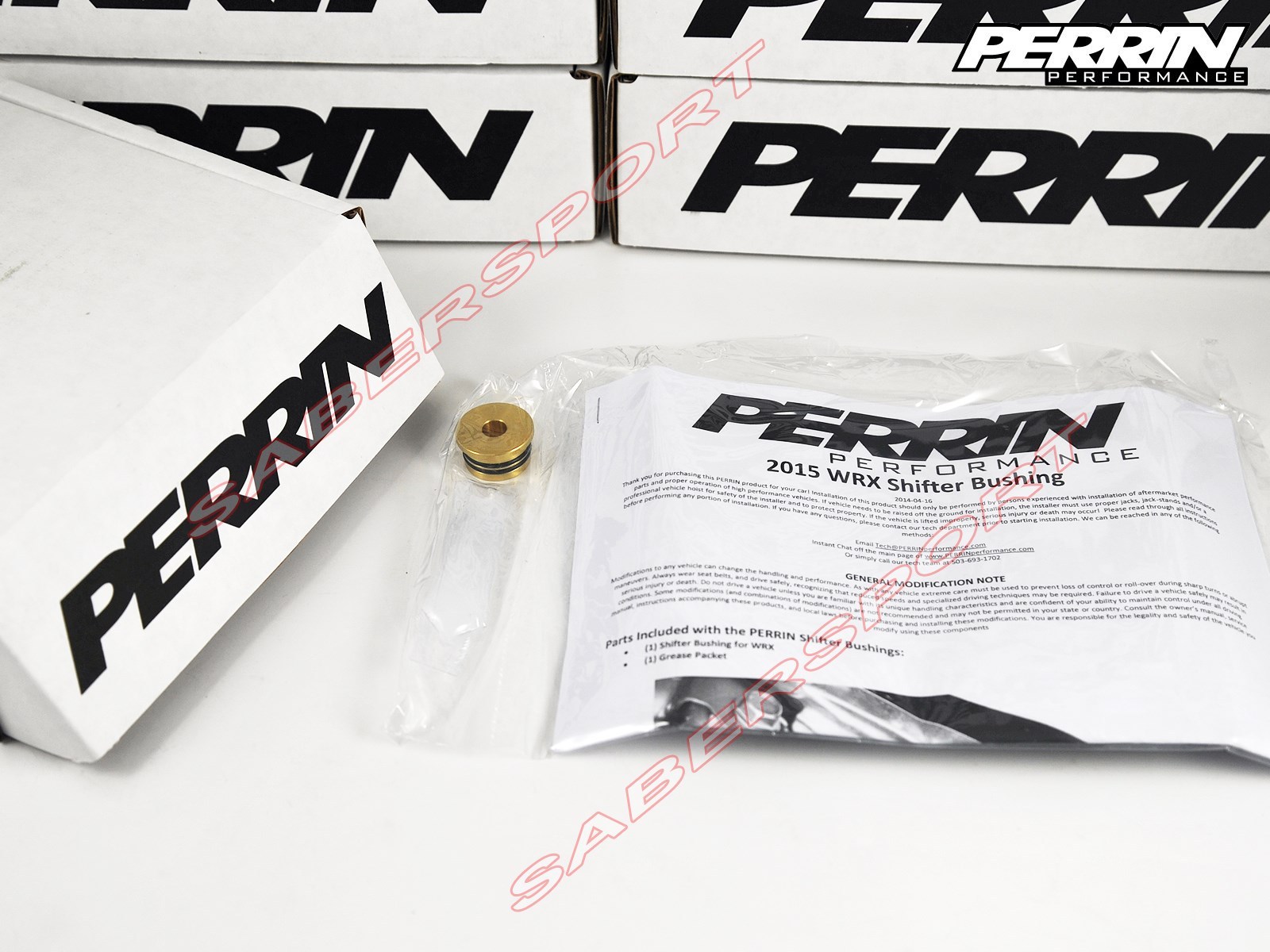 Perrin Performance Brass Shifter Bushing Kit for 2015-2024 Subaru WRX only