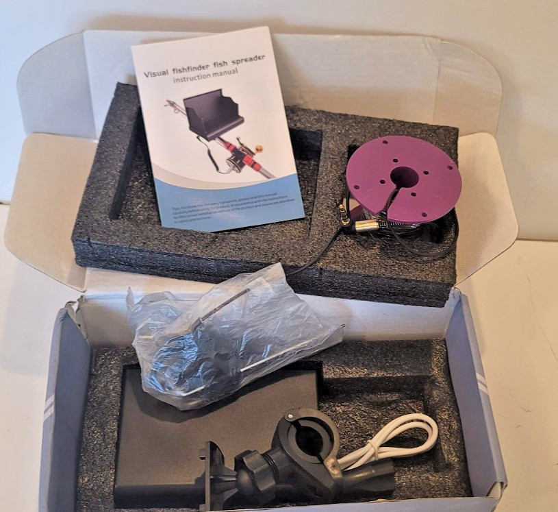 HD Visual Day/Night Vision Fish Finder 65 Foot Depth Boat, Float Tube