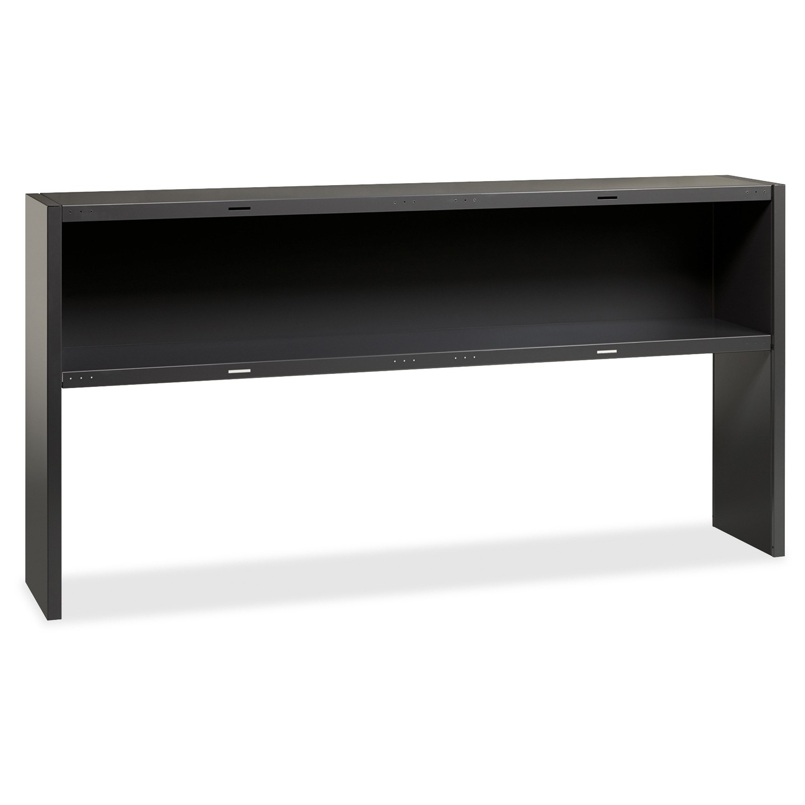 Lorell LLR79168 Charcoal Steel Desk Stack-on Hutch 72"