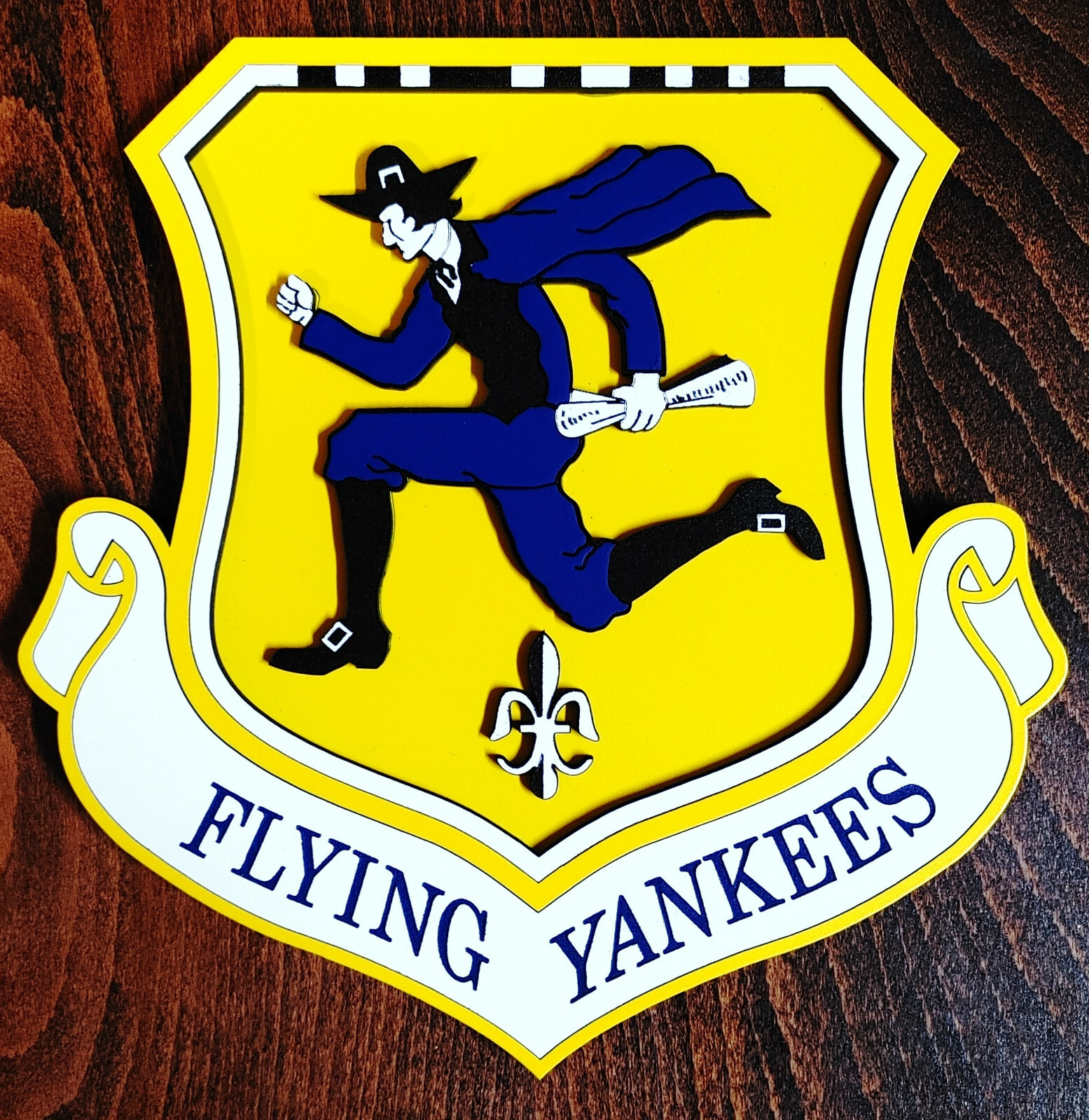 8" US Air Force 103rd Airlift Wing Emblem Plaque "Flying Yankees" Windsor Locks
