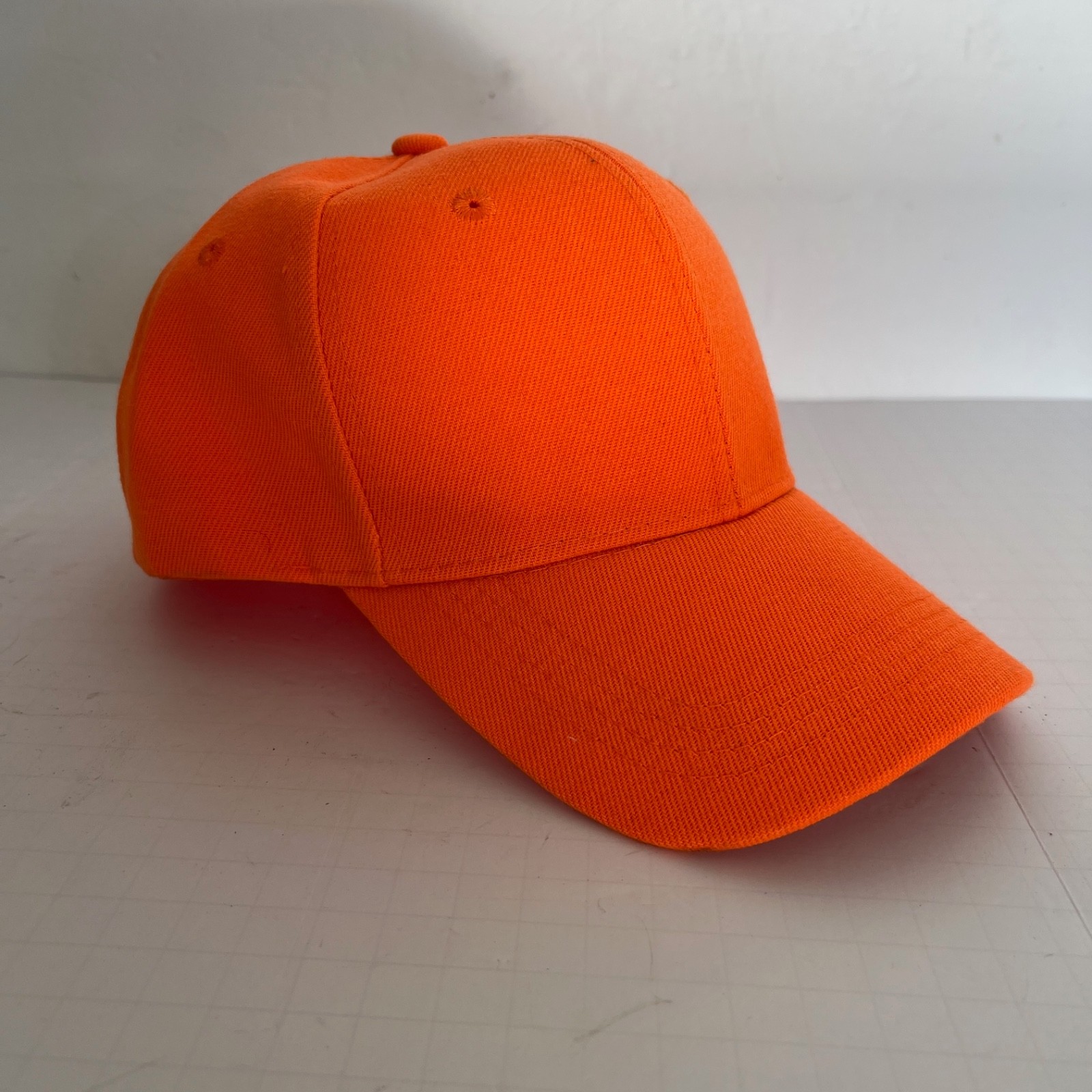 Blaze Orange Safety Baseball Cap High Visibility Hunting Hat - NEW