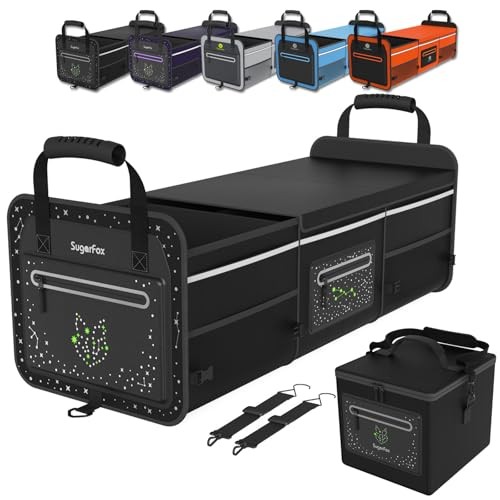 Car Trunk Organizer | Foldable, Waterproof | Trunk X-Large Black With Ice Pack