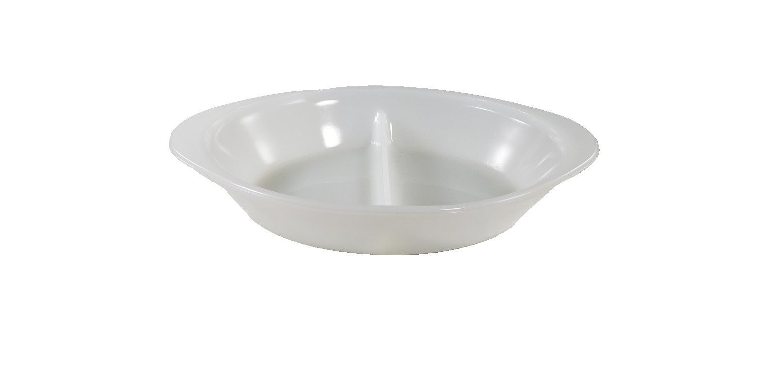 VINTAGE VTG GlasBake Milk Glass Divided Bake Serving Dish J-2352  12” x 8.5”
