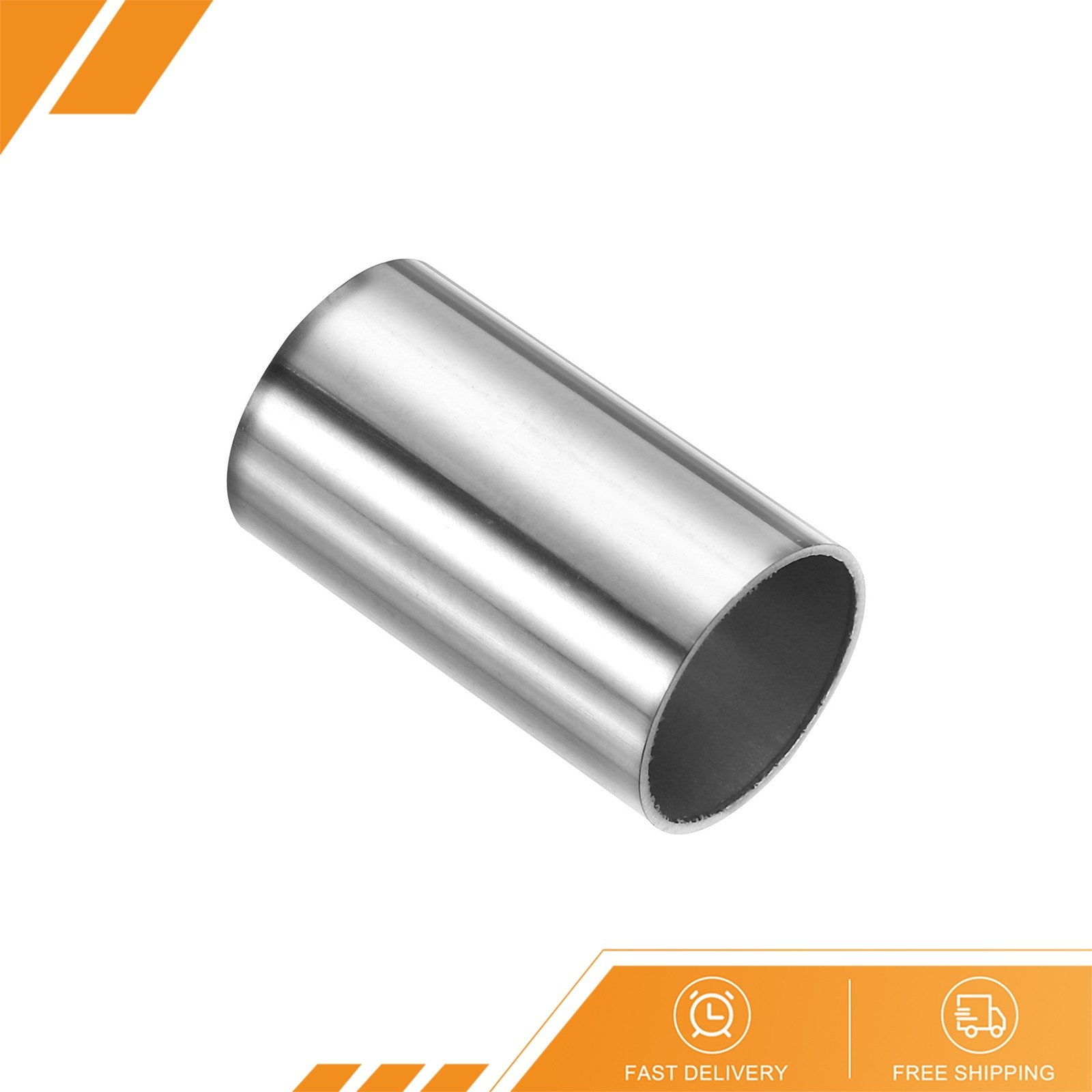 1 1/4" (32mm) ID Straight Pipe Fitting Stainless Steel Coupling Connector 60mm
