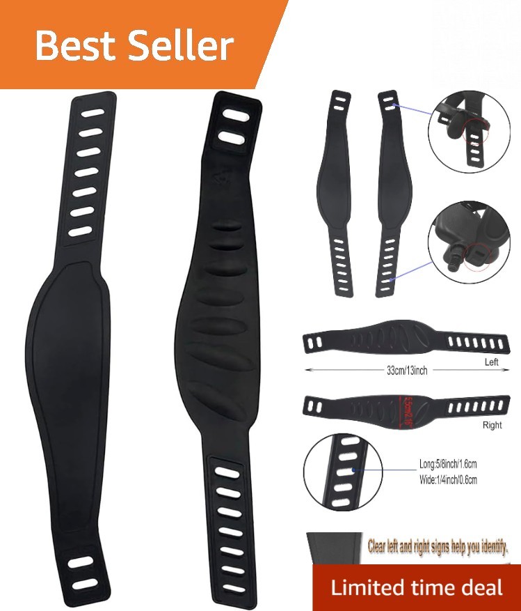 Comfortable and Durable Exercise Bike Pedal Straps - Adjustable Fit for Home/Gym